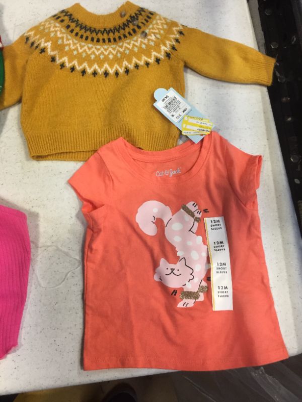 Photo 1 of lot of misc infant and toddler clothes-- different sizes 