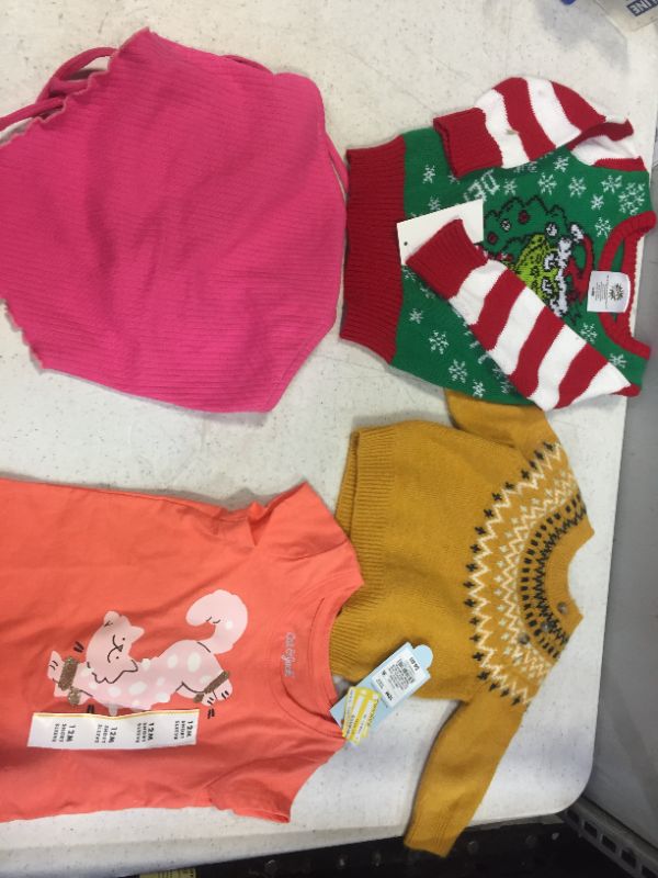 Photo 1 of lot of misc infant and toddler clothes-- different sizes 