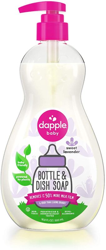 Photo 1 of 3 PK DAPPLE Baby Bottle and Dish Liquid, Lavender Dish Soap, Sulfate-Free, Hypoallergenic, 16.9 Fluid Ounces
