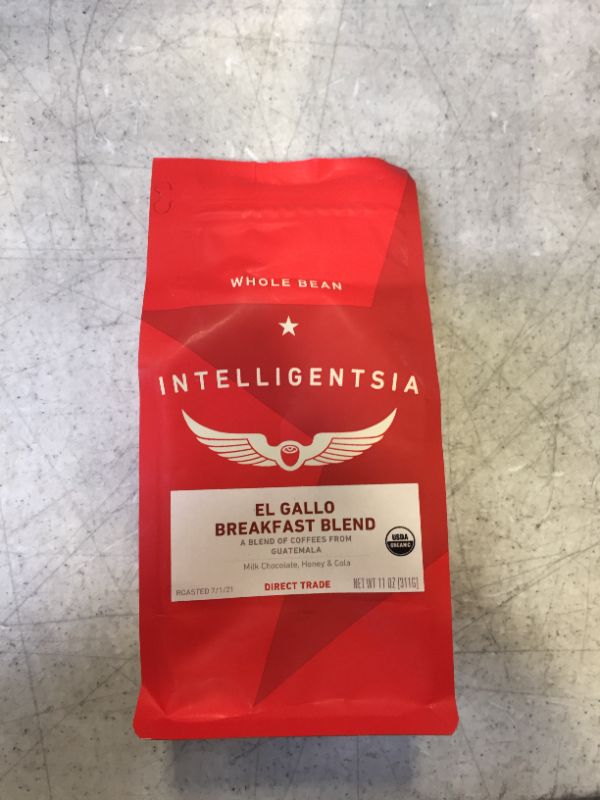 Photo 2 of Intelligentsia Organic El Gallo Breakfast Blend Coffee 12 oz. Bag EXP 9/29/21