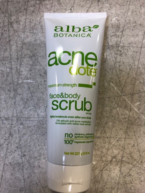 Photo 2 of ALBA BOTANICA ACNEDOTE FACE&Body Scrub, 8 OZ
