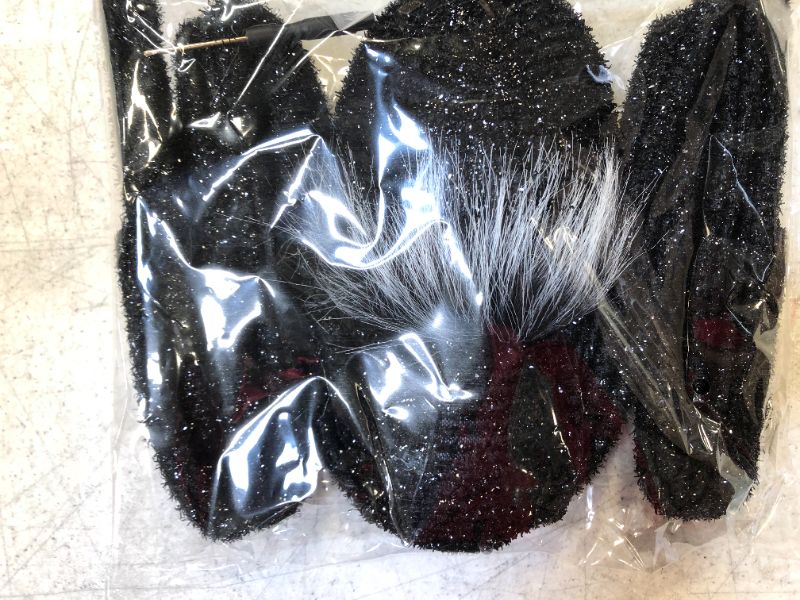 Photo 1 of AUFUJO Halloween Spider Decorations Giant Spider Glow, Scary Fake Hairy Spiders Props for Indoor Outdoor Scary Haunted House Yard Halloween Decor Party Supplies Black, 50 Inch/125cm
