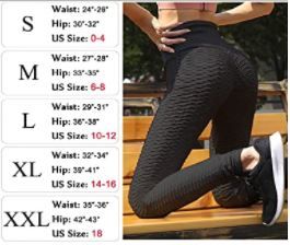 Photo 1 of High Waist Butt Lifting Anti Cellulite Workout Leggings for Women Yoga Pants Tummy Control Leggings Tight size small 