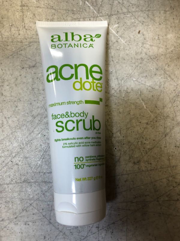 Photo 2 of ALBA BOTANICA ACNEDOTE FACE&Body Scrub, 8 OZ
