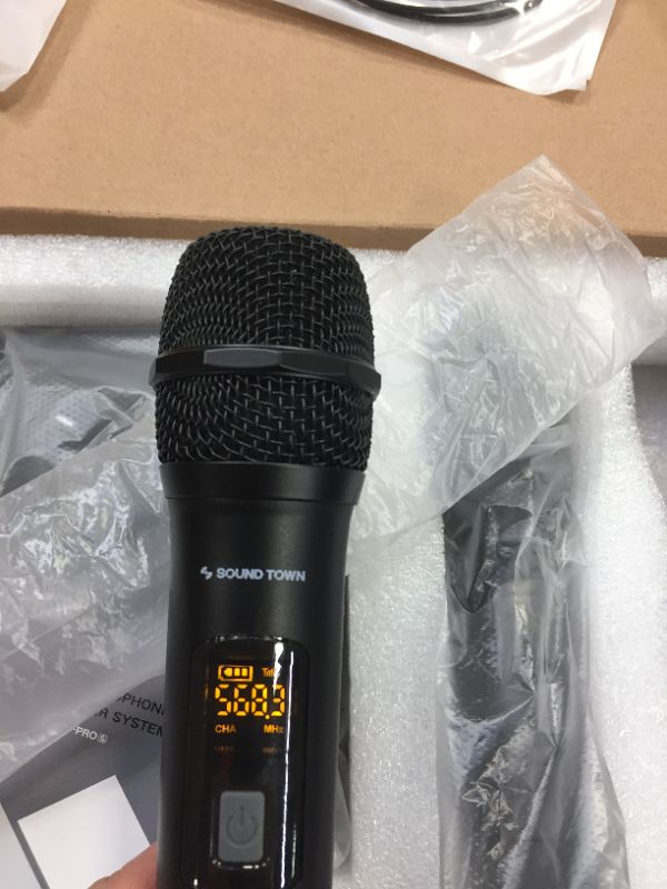 Photo 4 of Sound Town Wireless Microphone Karaoke Mixer System, Supports HDMI ARC, Optical (Toslink), Smart TV, Media Box, PC, Bluetooth, Soundbar, Receiver, AUX (SWM15-PROS)
