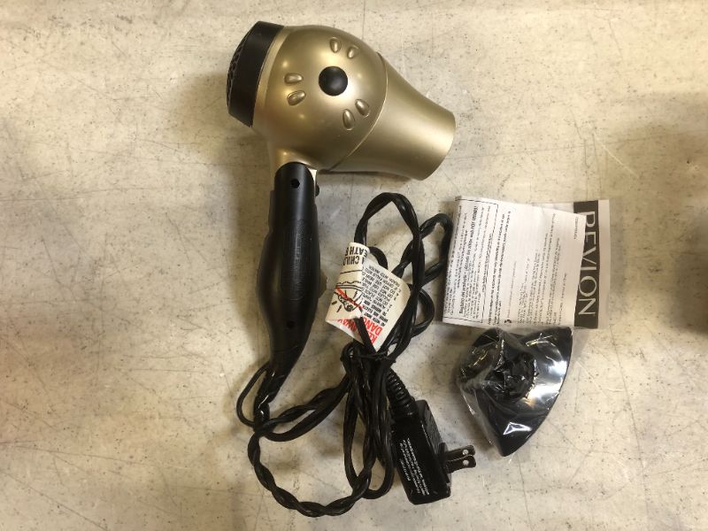 Photo 2 of REVLON 1875W Compact Folding Handle Travel Hair Dryer
