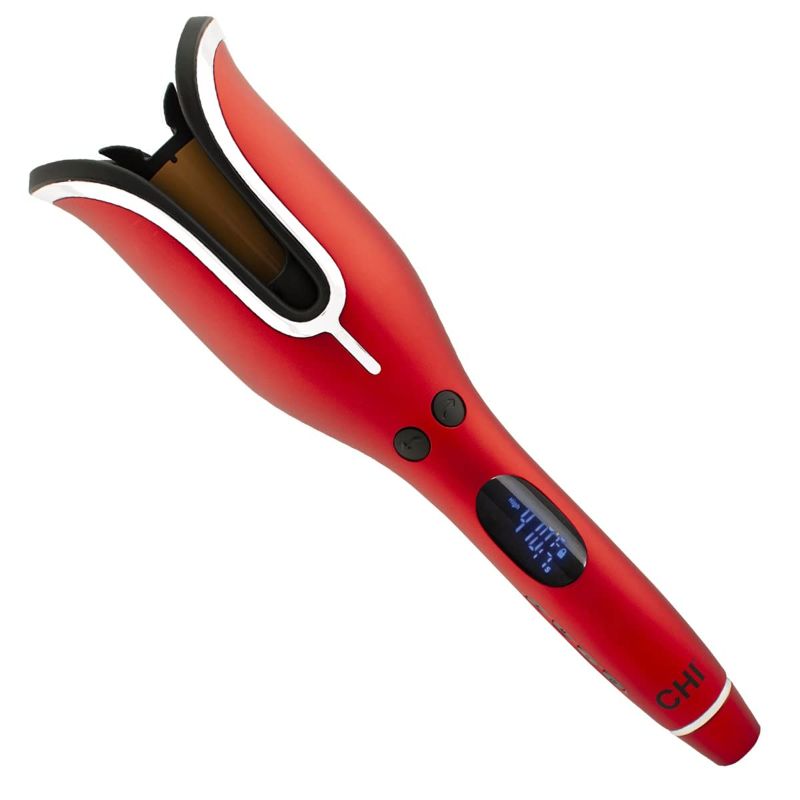 Photo 1 of CHI Spin N Curl Ceramic Rotating Curler, Ruby Red. Ideal for Shoulder-Length Hair between 6-16” inches.
