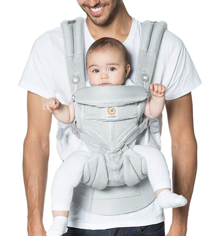 Photo 1 of Ergobaby Omni 360 All-Position Baby Carrier for Newborn to Toddler with Lumbar Support & Cool Air Mesh (7-45 Lb), Pearl Grey
