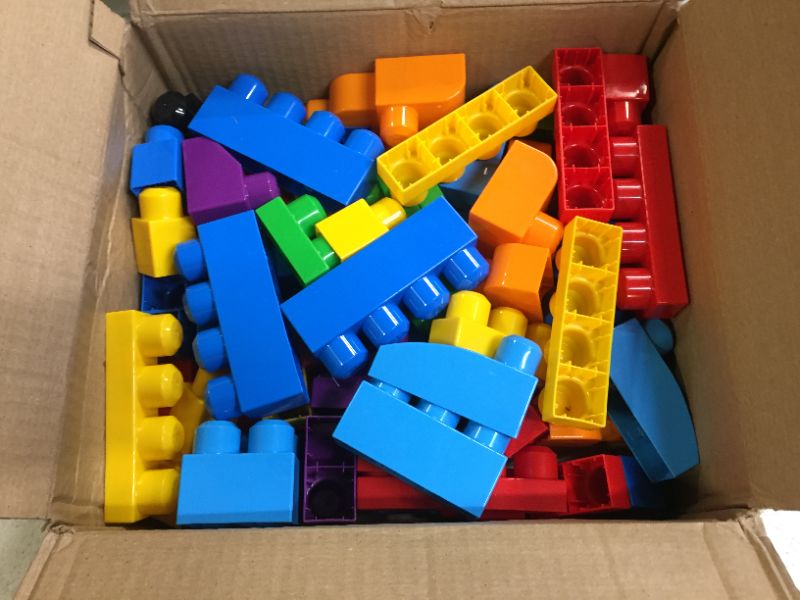 Photo 1 of Mega Bloks First Builders Big Building Bag with Big Building Blocks, Building Toys for Toddlers (80 Pieces)