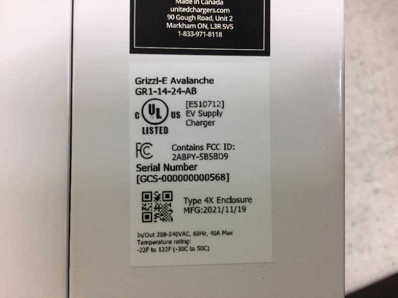 Photo 6 of Grizzl-E Level 2 EV Charger, 16/24/32/40 Amp, NEMA 14-50 Plug, 24 feet Premium Cable, Indoor/Outdoor Car Charging Station (Avalanche Edition)
