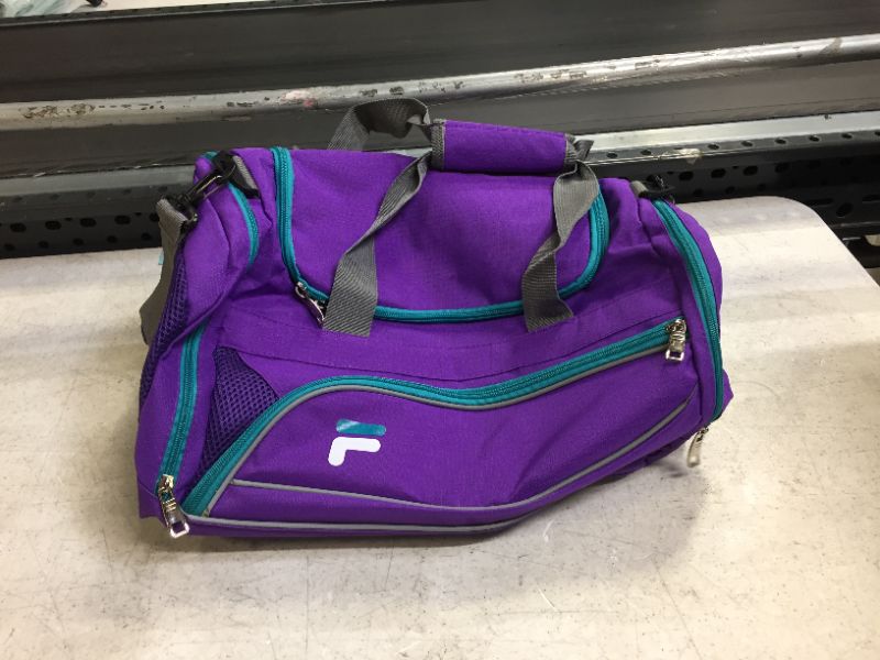 Photo 2 of Fila Sprinter 19" Sport Duffel Bag, Purple/Teal