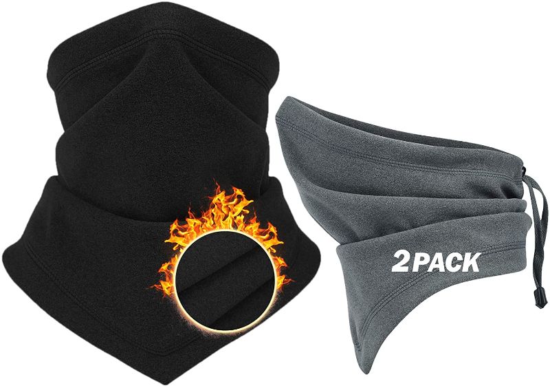 Photo 1 of BEACE Neck Warmer Gaiter(with Adjustable Drawstring)-Windproof Ski Face Mask for Men & Women-Cold Weather