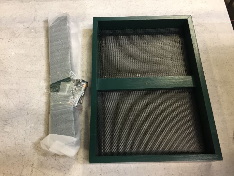 Photo 2 of #B145A00-US Solution4Patio Platform Deck Rail Wooden Bird Feeder W/ Fruit Stake, Tray Squirrel Feeder W/ Corn Holder, Sturdy Mesh Bottom, Large Capacity, Easy to Clean & Fill, Maximum Bird Viewing