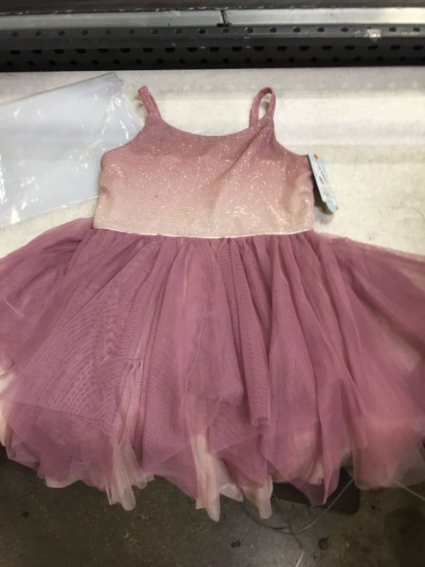 Photo 2 of Girls' Ombre Fairy Mesh Sleeveless Dress - Cat & Jack™ Rose Pink/Purple
Size: M