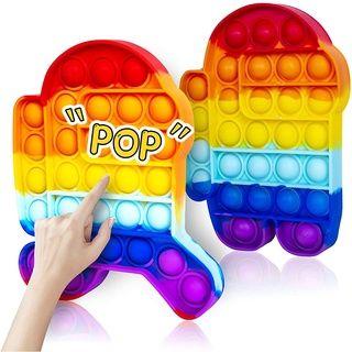 Photo 1 of AMONG IN US POP TOY, PUSH POP POP BUBBLE FIDGET TOY, SILICONE SQUEEZE SENSORY TOOLS TO RELIEVE EMOTIONAL STRESS FOR AUTISM KIDS ADULTS