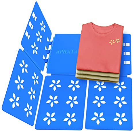 Photo 1 of Aprata Shirt Folding Board Adult Size Adjustable Clothes Easy Laundry Clothing Folder Organize Board Folding Boards Blue
