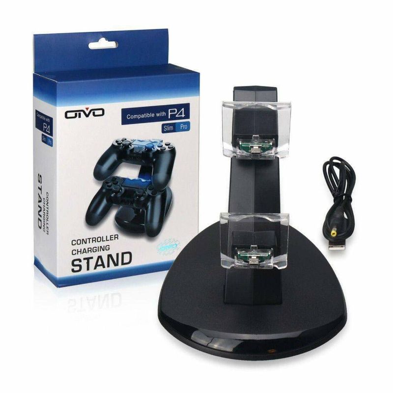 Photo 1 of Dual LED Controller Charging Stand Compatible P4 Slim and Pro