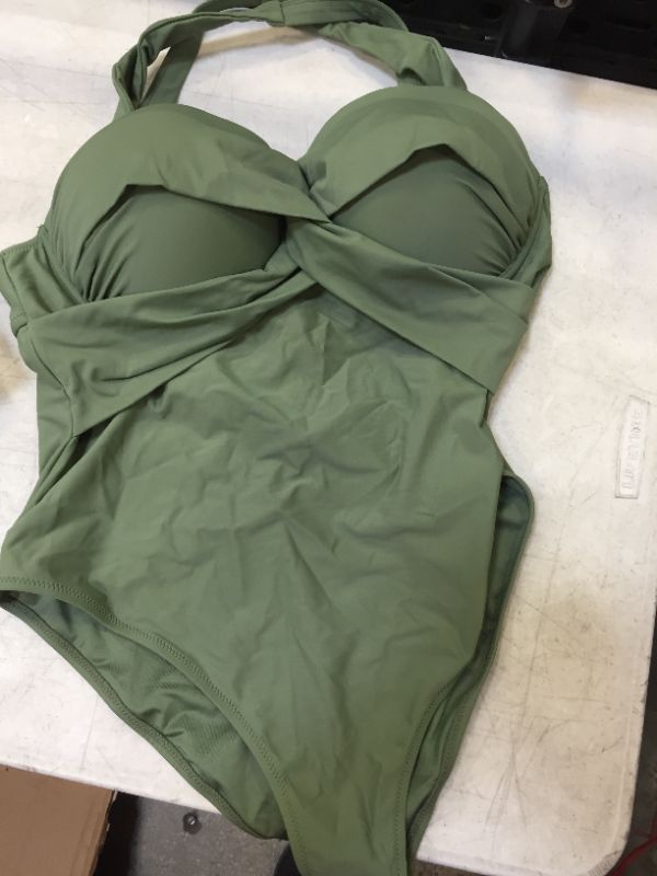 Photo 1 of Kaylee Twist Crisscross Back Plus Size One Piece Swimsuit Size 1X
