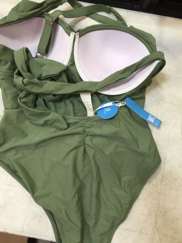 Photo 1 of Kaylee Twist Crisscross Back Plus Size One Piece Swimsuit Size 1X