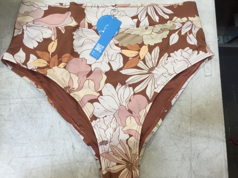 Photo 2 of Kari Floral Plus Size Bikini Bottom
