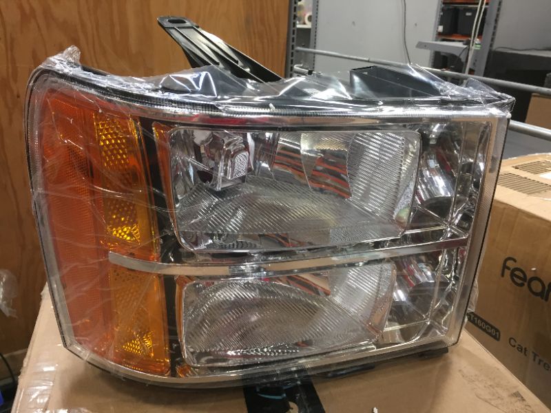 Photo 6 of 2007-2014 Sierra Headlight Assembly by ADCARLIGHTS - Headlights for 07-13 GMC Sierra 1500/07-14 GMC Sierra 2500HD 3500HD Headlamp Replacement