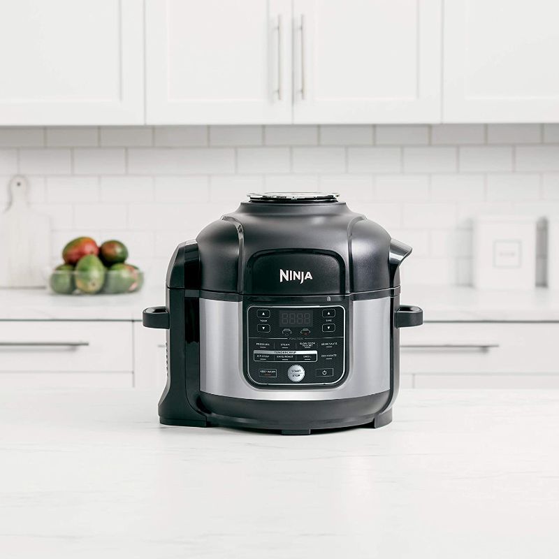 Photo 1 of Ninja OS301  Pressure Cooker and Air Fryer with Nesting Broil Rack, 6.5 Quart, Stainless Steel