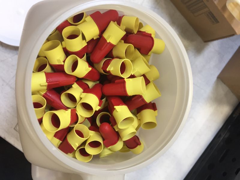Photo 3 of 3M Performance Plus Wire Connector, Flexible Steel Spring Connectors, 22-8 AWG, Red and Yellow Color (R/Y+), Bag of 100