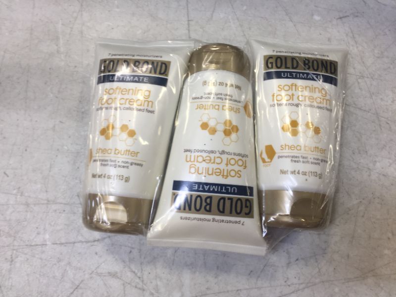 Photo 2 of Mini Gold Bond Ultimate Softening Foot Cream with Shea Butter - 4 oz tube  set of 3+++factory sealed