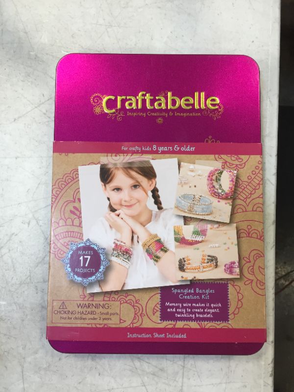 Photo 3 of Bracelet Making Kit – 366pc Jewelry Set with Memory Wire Craftabelle