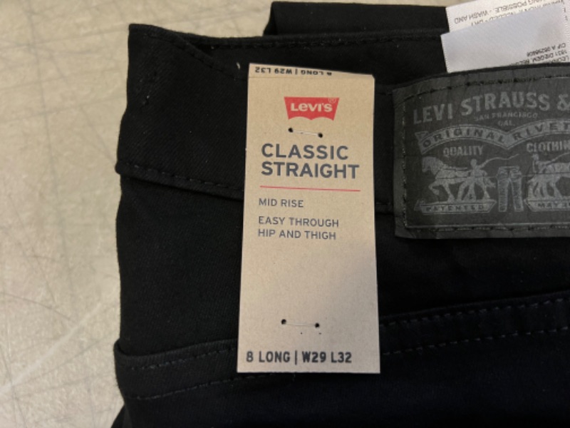 Photo 3 of Levi's Women's Classic Straight Jeans Pants (8 Long, 29x32)
