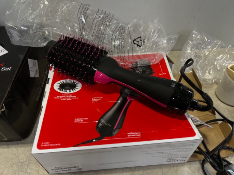 Photo 1 of REVLON One-Step Volumizer Original 1.0 Hair Dryer and Hot Air Brush, Black

