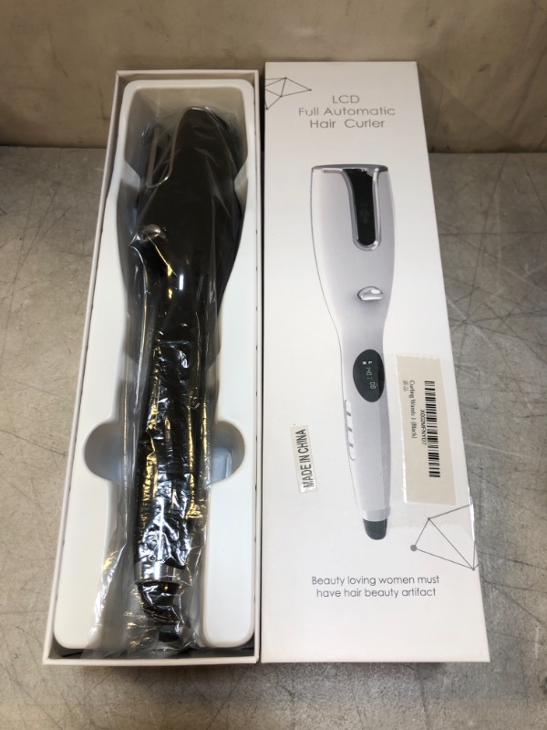 Photo 2 of 1 Inch Ceramic Rotating Curler Automatic Curling Iron Instant Heat up to 410°F Suitable for All Hair Types (Black)
