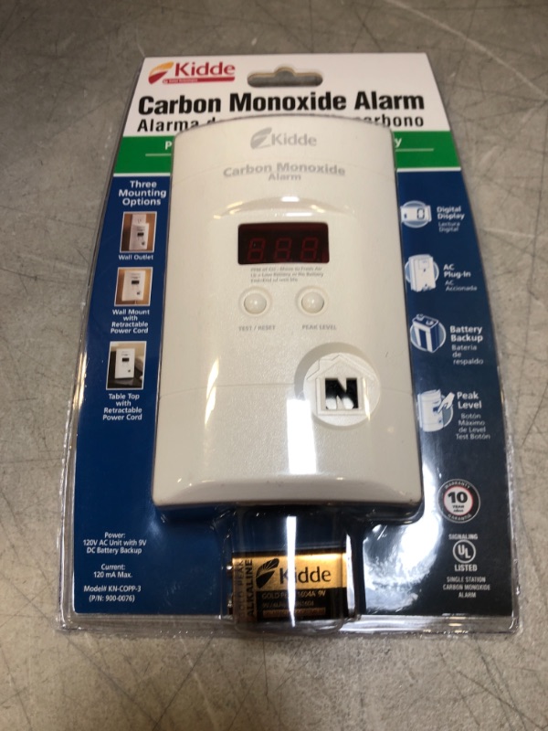 Photo 2 of Kidde Nighthawk Carbon Monoxide Detector, AC-Plug-In with Battery Backup, Digital Display
