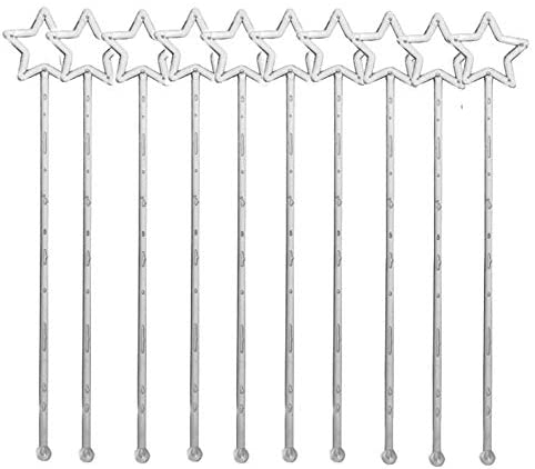 Photo 1 of 30pcs transparent Plastic Star Design Cocktail Drink Stirrers Swizzle Stick