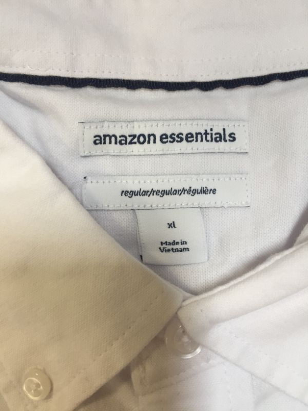 Photo 3 of Amazon essentials size xl men's white button up 