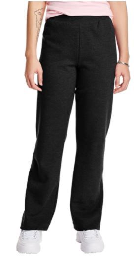 Photo 1 of Hanes Women's EcoSmart Open Bottom Leg Sweatpants - size xl 
