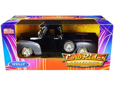 Photo 1 of 1953 CHEVROLET 3100 PICKUP LOW RIDER BLACK & GRAY 1/24 DIECAST WELLY 22087