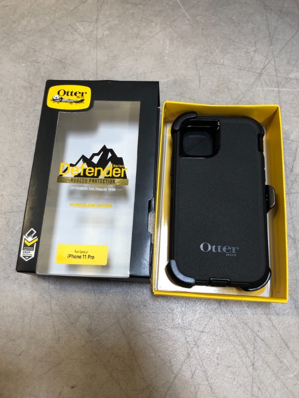 Photo 2 of OtterBox Defender Series SCREENLESS Edition Case for iPhone 11 Pro - Black & ZAGG InvisibleShield Glass+ Screen Protector – High-Definition Tempered Glass Made for Apple iPhone 11 Pro
