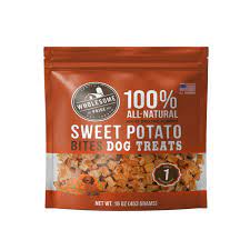 Photo 1 of 
Sweet Potato Bites Dog Treats, Orange, 16 Oz exp- 03/24/22 