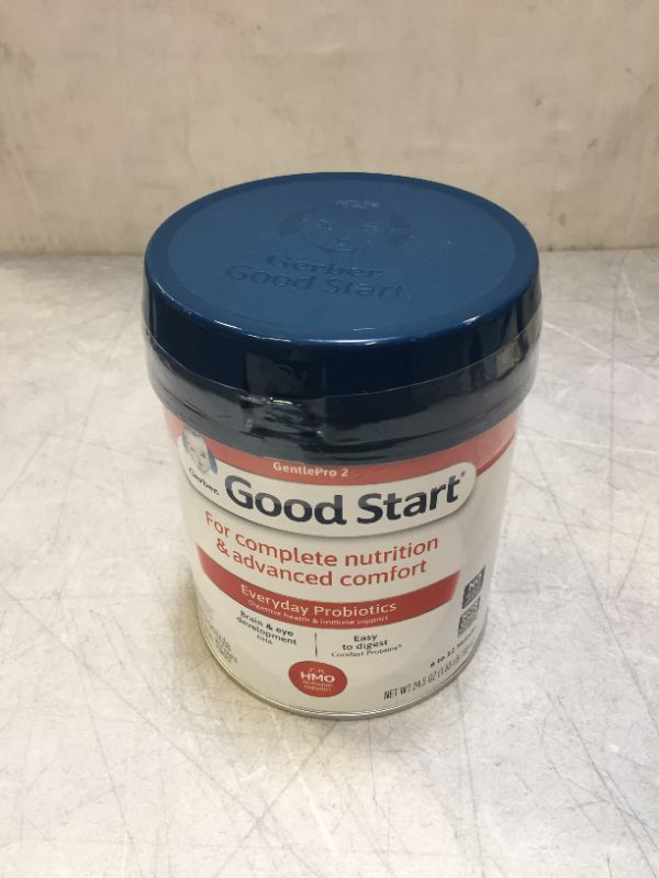 Photo 2 of Gerber Good Start Infant Formula Gentle Non-GMO Powder Infant Formula, Stage 2, 24.5 oz exp- Sep 06/2022