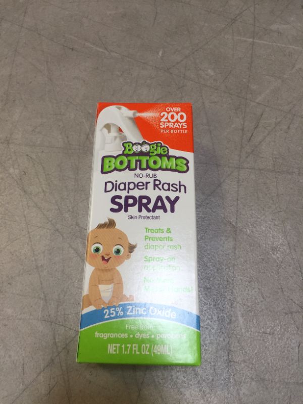 Photo 2 of boogie bottoms no rub diaper rash spray 1.7 FL OZ exp- 07/24