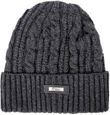 Photo 1 of HIG men's winter hat with fleece ( gray ) 