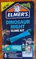 Photo 1 of Elmer's 4pk Color Changing Dinosaur Night Slime Kit Multicolored