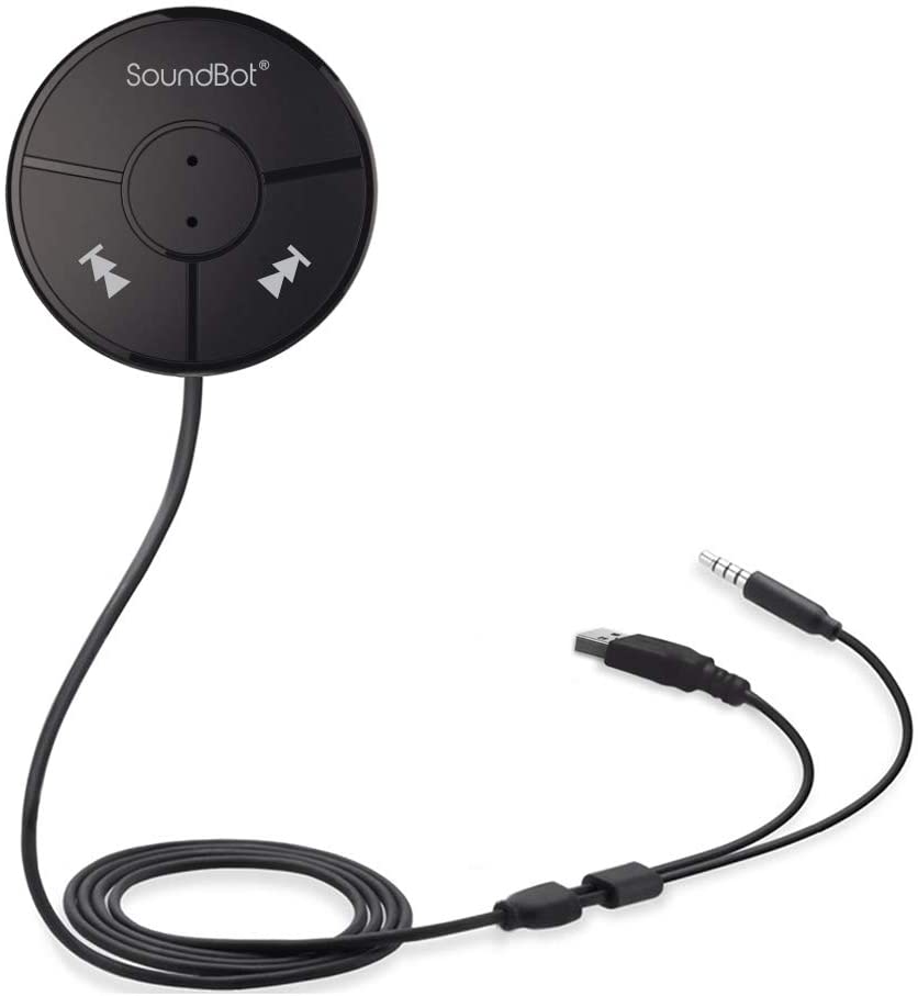 Photo 1 of SoundBot SB360 Bluetooth 4.0 Car Kit Hands-Free Wireless Talking & Music Streaming Dongle w/ 10W Dual Port 2.1A USB Charger + Magnetic Mounts + Built-in 3.5mm Aux Cable … **WITH ORIGINAL STICKET SEALS***
