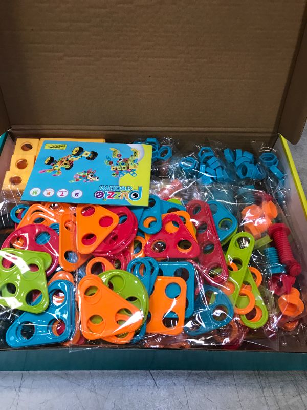 Photo 1 of HItiejoy STEM Toys Building Blocks 223 Pcs Kids Activities kit Construction Set, Stem Learning Blocks Set Educational Engineering Kits for 3 4 5 6 7 8 9 Year Old Boys and Girls Birthday Gift
