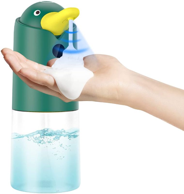 Photo 1 of Automatic Soap Dispenser Foaming, Cute Touchless Foam Hand Soap Dispenser Infrared Sensor, Waterproof Liquid Soap Dispenser for Kitchen Sink & Countertop, Dish Soap Dispenser Bathroom
