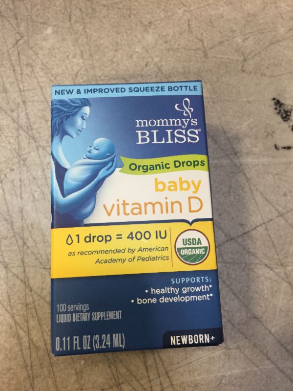 Photo 2 of Organic Baby Vitamin D Drops 100 Servings -- EXP 02/2023