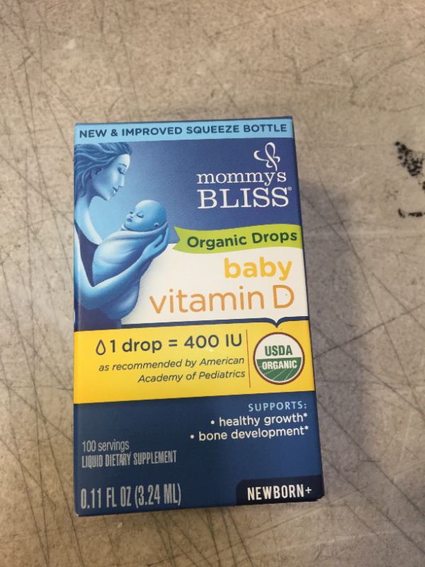 Photo 1 of Organic Baby Vitamin D Drops 100 Servings -- EXP 02/2023