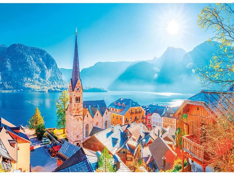 Photo 1 of 1000 Piece Puzzles for Adults, Difficult Jigsaw Puzzle for Adults Teenagers Lakeside Village