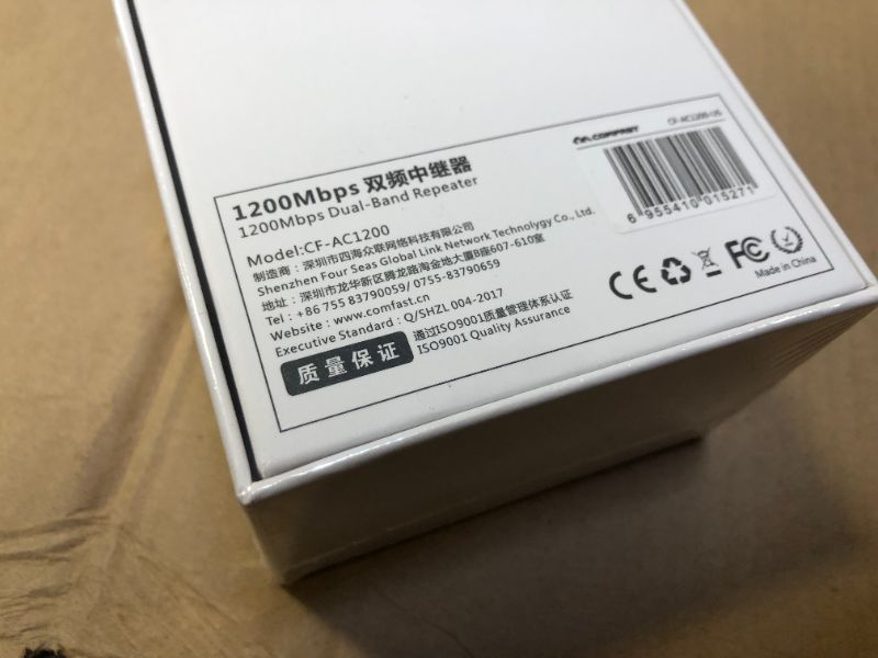 Photo 5 of (Bran New Factory Sealed) Comfast CF-AC1200 1200Mbps Long Range Dual Band 2.4+5Ghz Wireless Wifi Repeater
